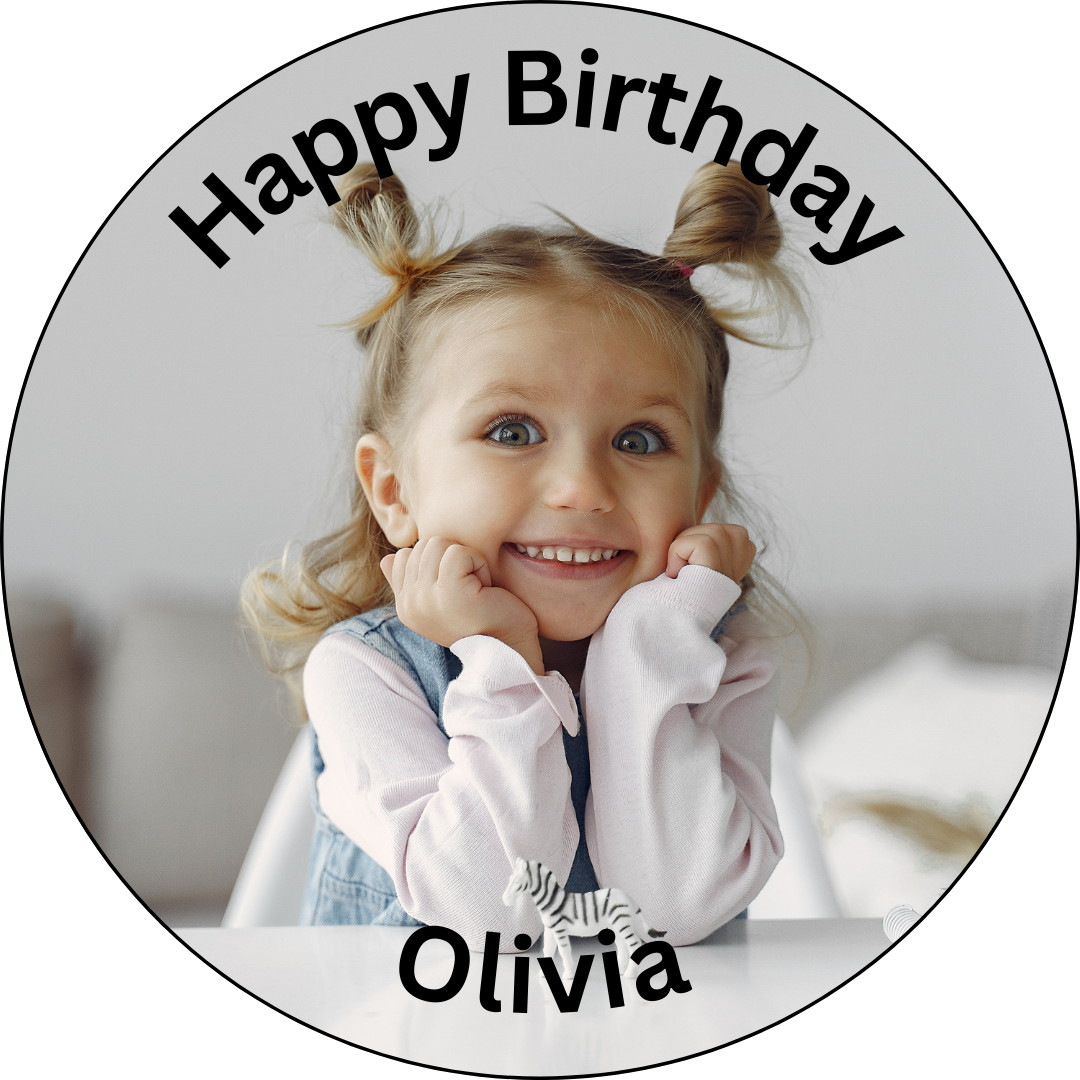 Personalised Edible Cupcake Toppers - Multiple Images Polaroid