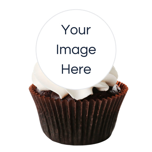 Personalised Edible Cupcake Toppers - Multiple Designs