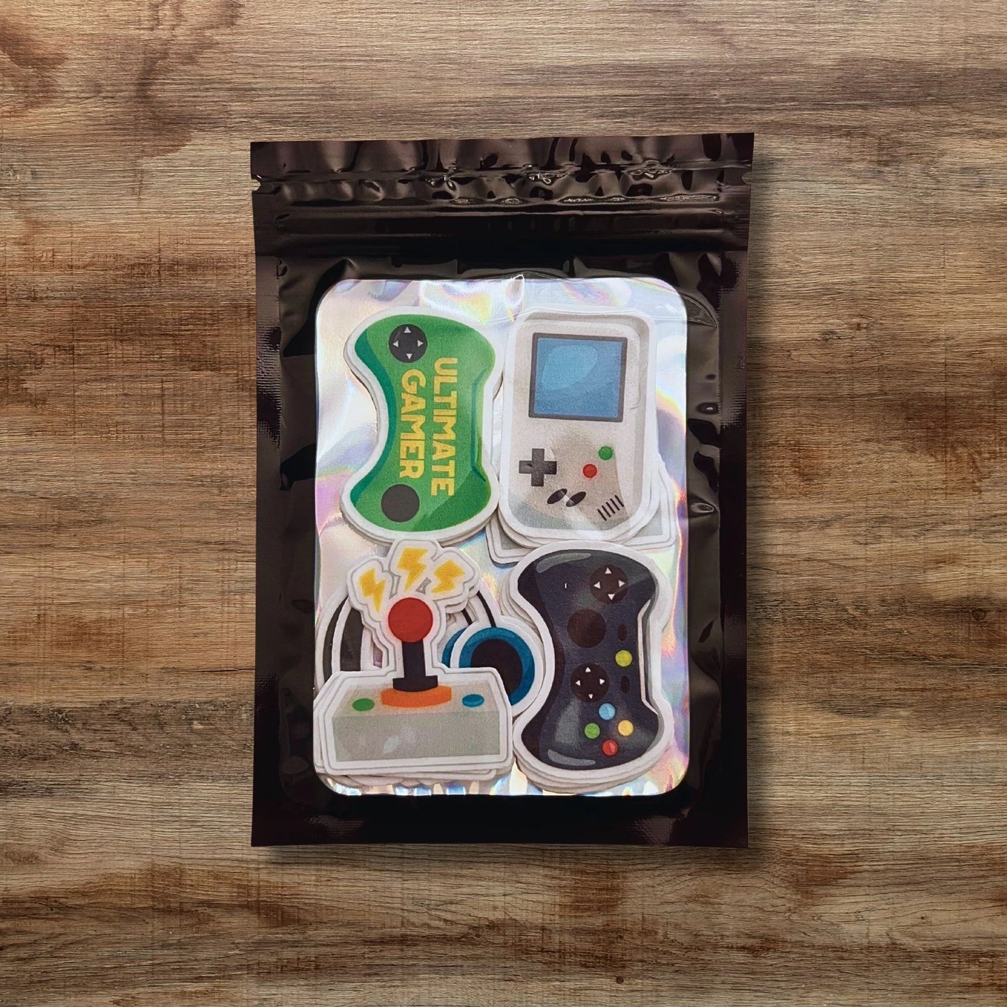 Gamer Theme Edible Cupcake Toppers in packaging