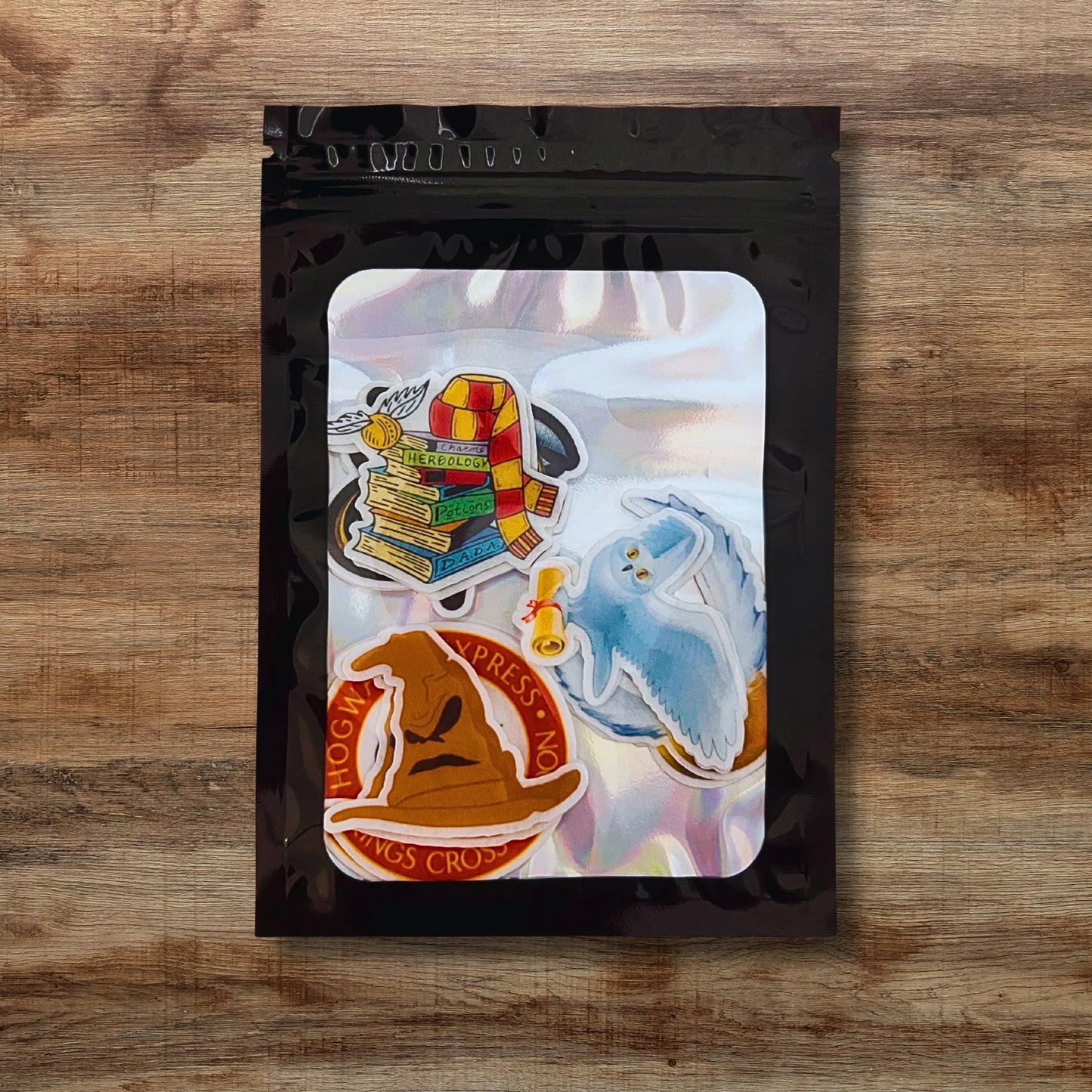 Wizard Theme Edible Cupcake Toppers in packaging
