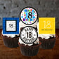 18th Birthday Boy Edible Cupcake Toppers