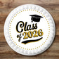Gold Graduation 2026 Edible Cupcake Toppers