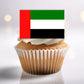 United Arab Emirates Flag Edible Cupcake Toppers