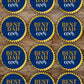 Best Dad Ever Father's Day Cupcake Toppers on white frosted cupcakes