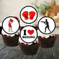 Boxing Theme Cupcake Toppers 