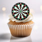 Dartboard Edible Cupcake Toppers