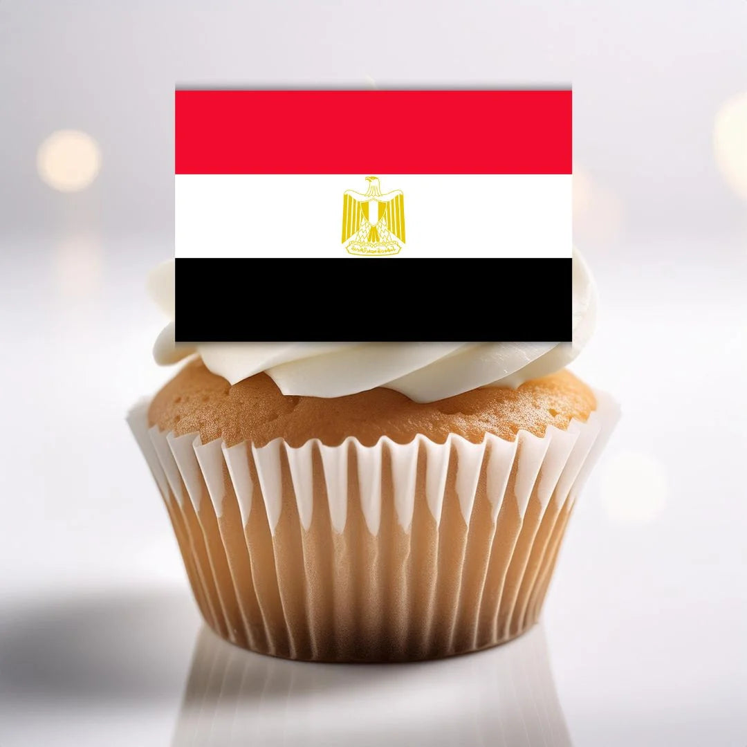 Ecuador Flag Edible Cupcake Toppers