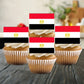 Ecuador Flag Edible Cupcake Toppers