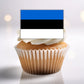 Estonia Flag Edible Cupcake Toppers