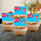 Fiji Flag Edible Cupcake Toppers