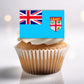 Fiji Flag Edible Cupcake Toppers