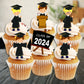 Graduation Boy Mix Edible Cupcake Toppers