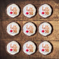 chocolate cupcakes with white frosting and hello 30 cupcake toppers