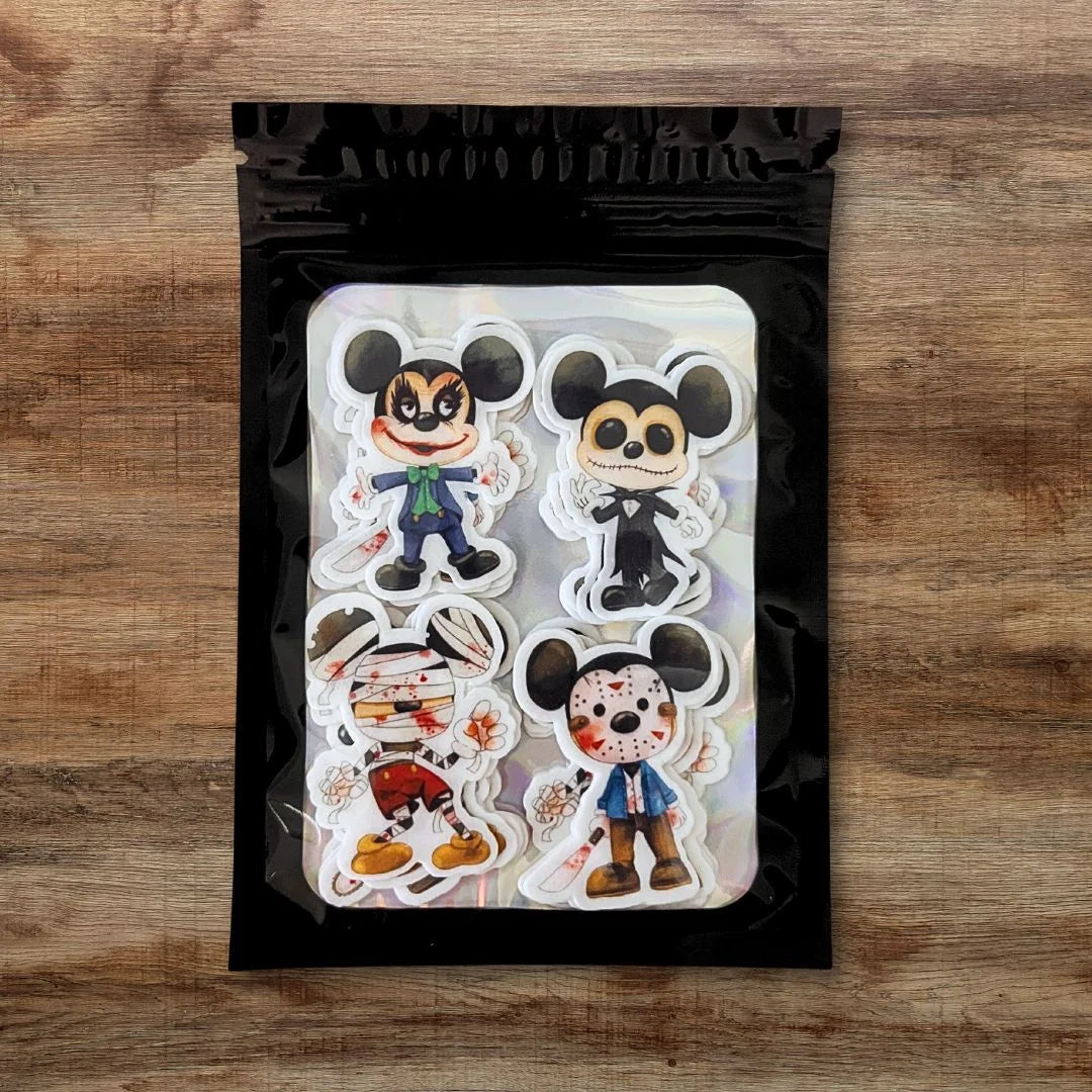 Halloween Horror Mouse Edible Cupcake Toppers in packaging 