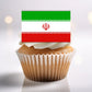 Iran Flag Edible Cupcake Toppers