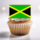 Jamaica Flag Edible Cupcake Toppers