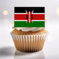 Kenya Flag Edible Cupcake Toppers