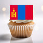 Mongolia Flag Edible Cupcake Toppers