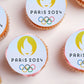 Olympics 2024 Edible Cupcake Toppers