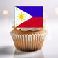 Philppines Flag Edible Cupcake Toppers