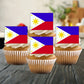 Philppines Flag Edible Cupcake Toppers