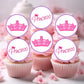 Princess Tiara Edible Cupcake Toppers