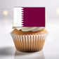 Qatar Flag Edible Cupcake Toppers