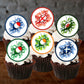 Rugby Six Nations Edible Cupcake Toppers