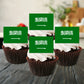 Saudi Arabia Flag Edible Cupcake Toppers