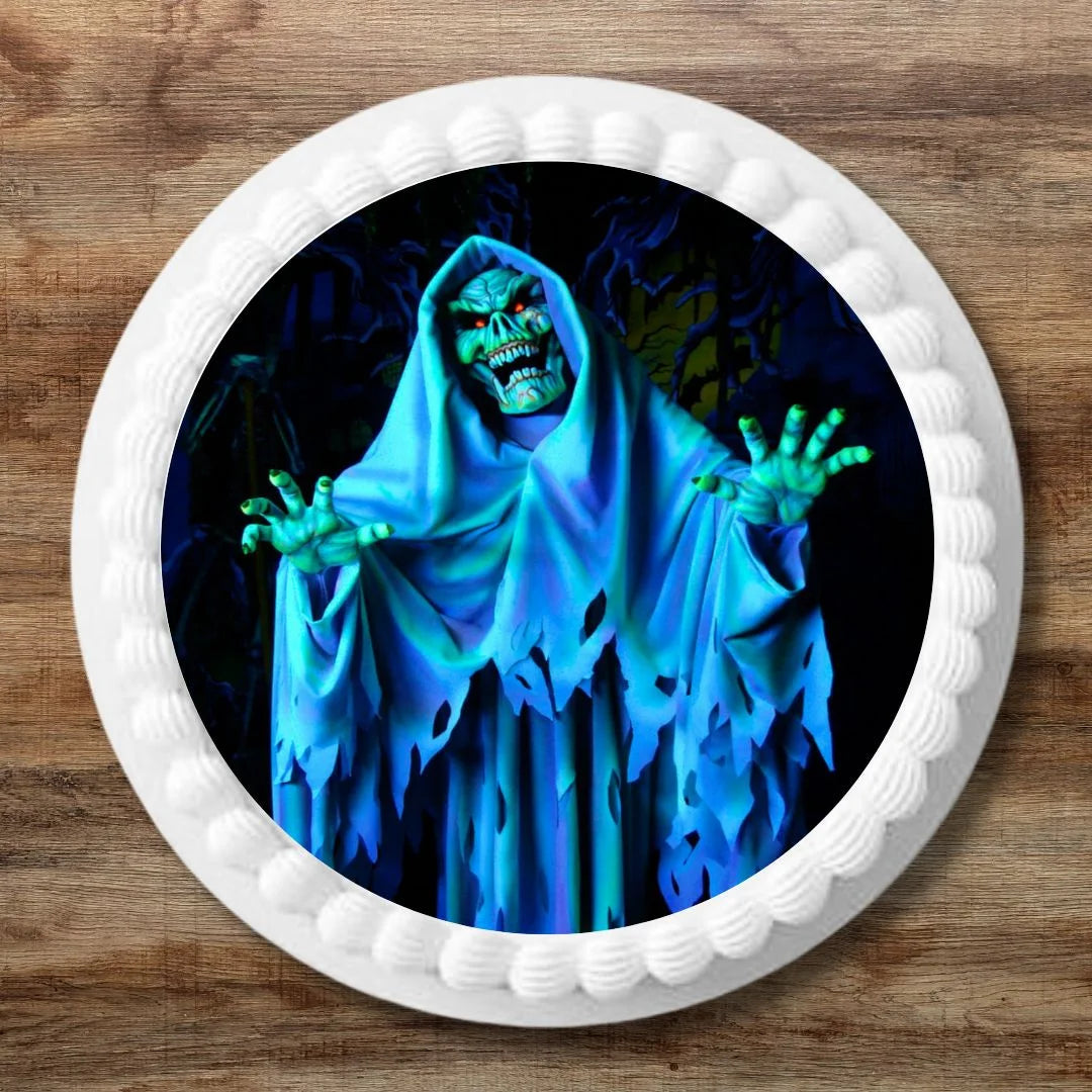 Halloween Scary Ghost Edible Cupcake Toppers