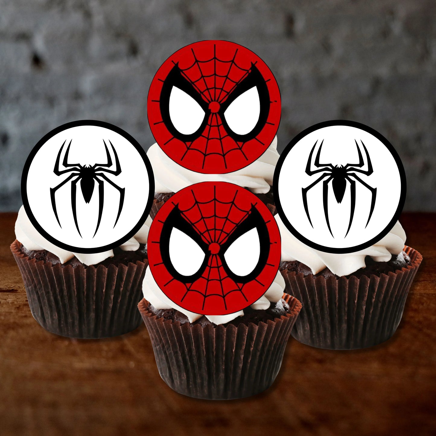 Spider-Man Mix Edible Cupcake Toppers