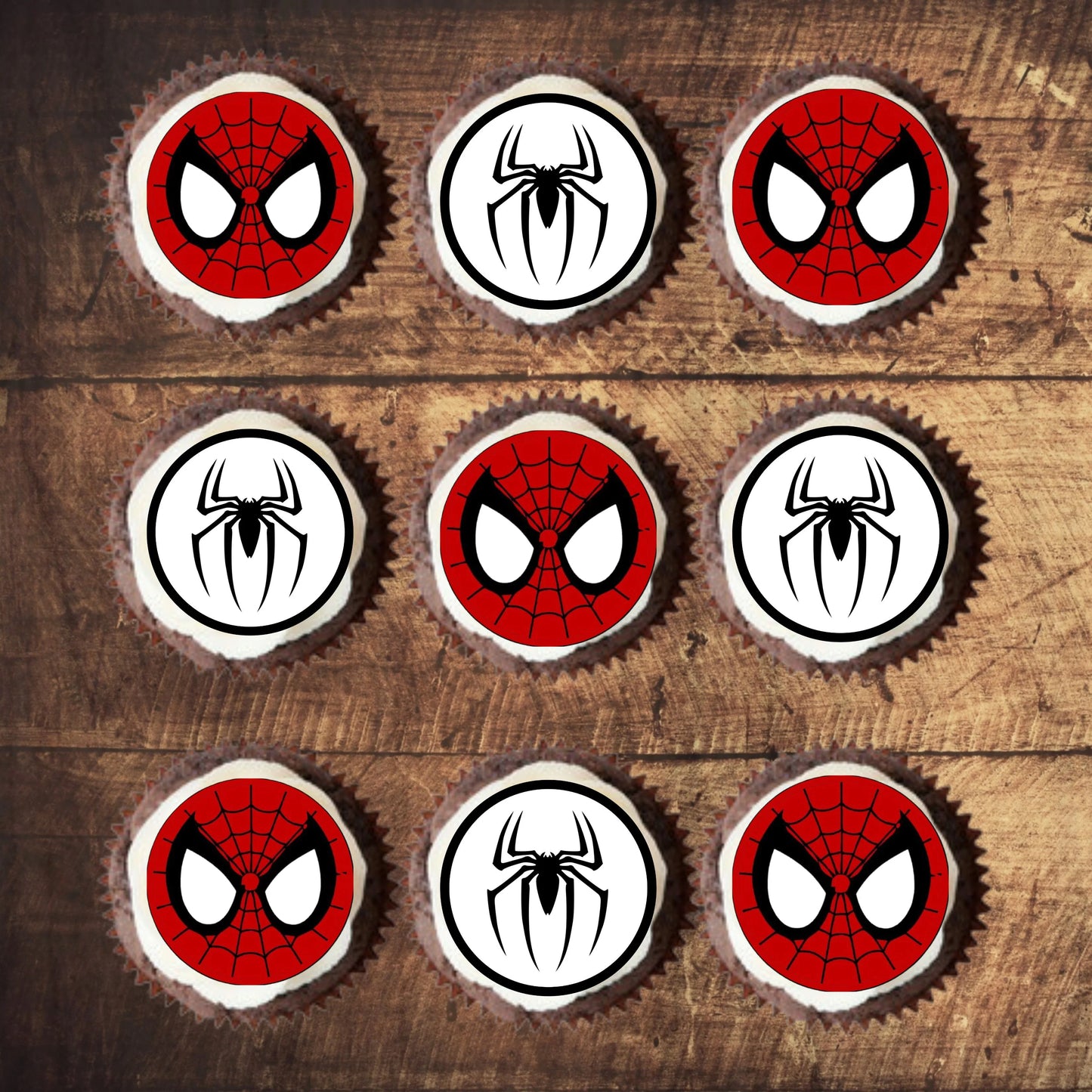 Spider-Man Mix Edible Cupcake Toppers