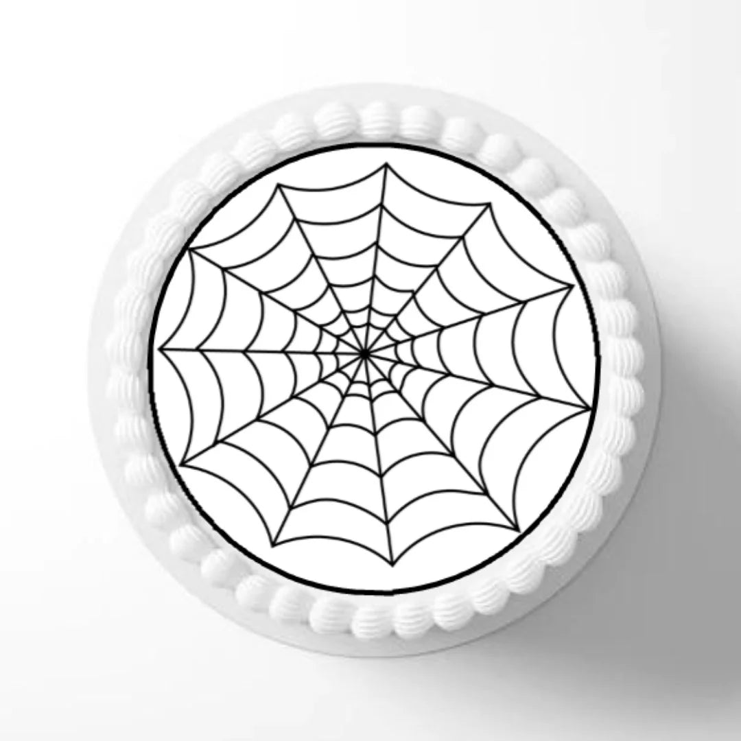 Spider Web Halloween + Superhero Edible Cake Toppers