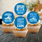 Swimming Theme Edible Cupcake Toppers