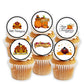 Edible Thanksgiving Cupcake Toppers