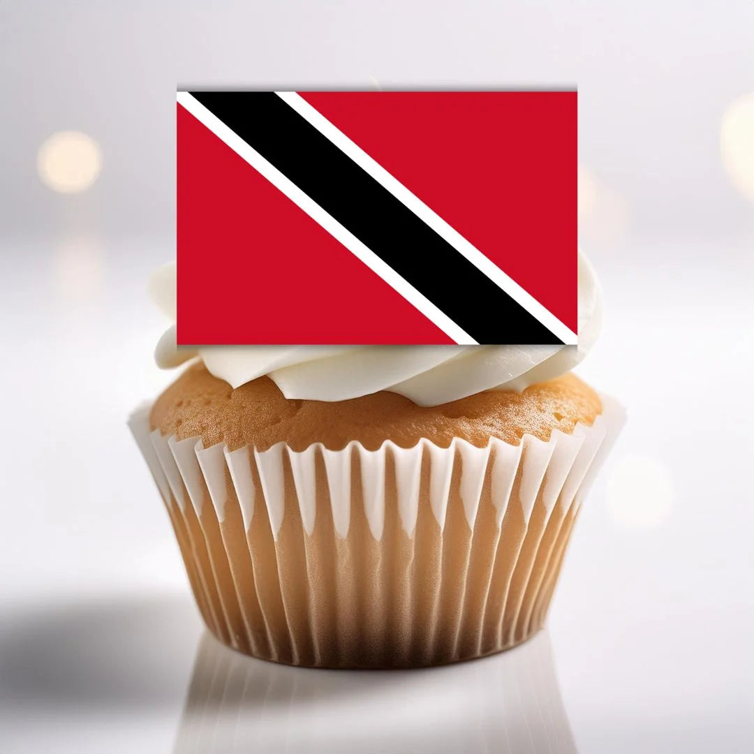 Trinidad & Tobago Flag Edible Cupcake Topper